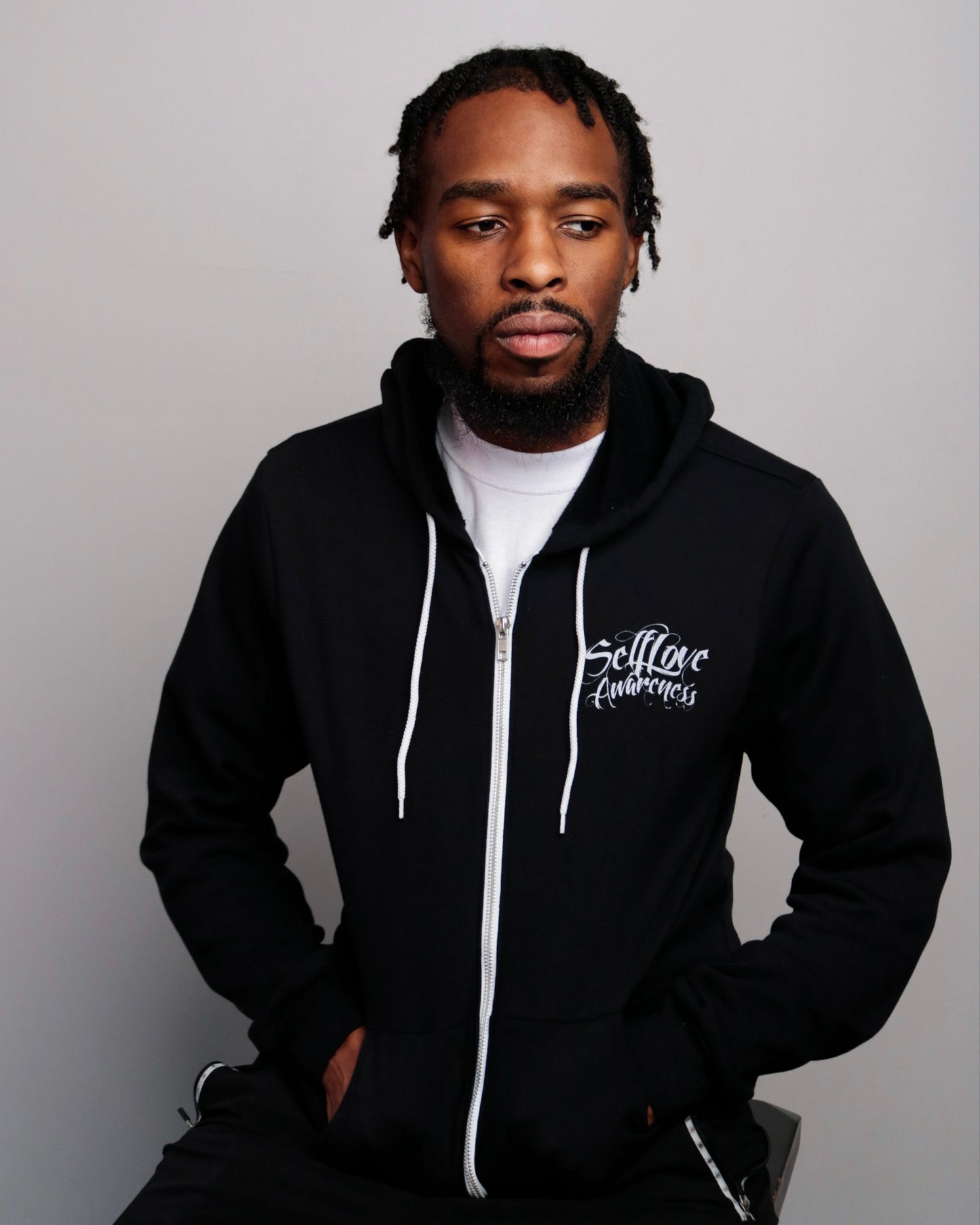 Self Love Awareness Zip Up Hoodie